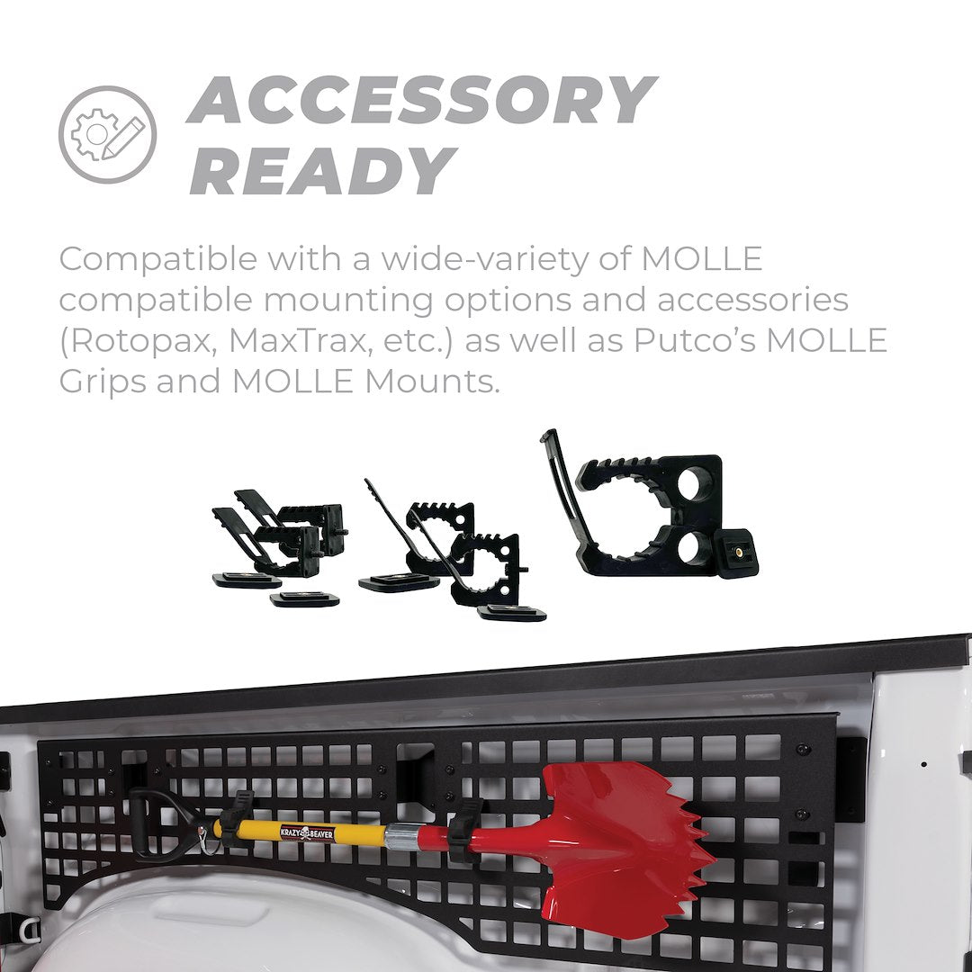 Putco 195513 Aluminum MOLLE Truck-Bed Organizer Panel