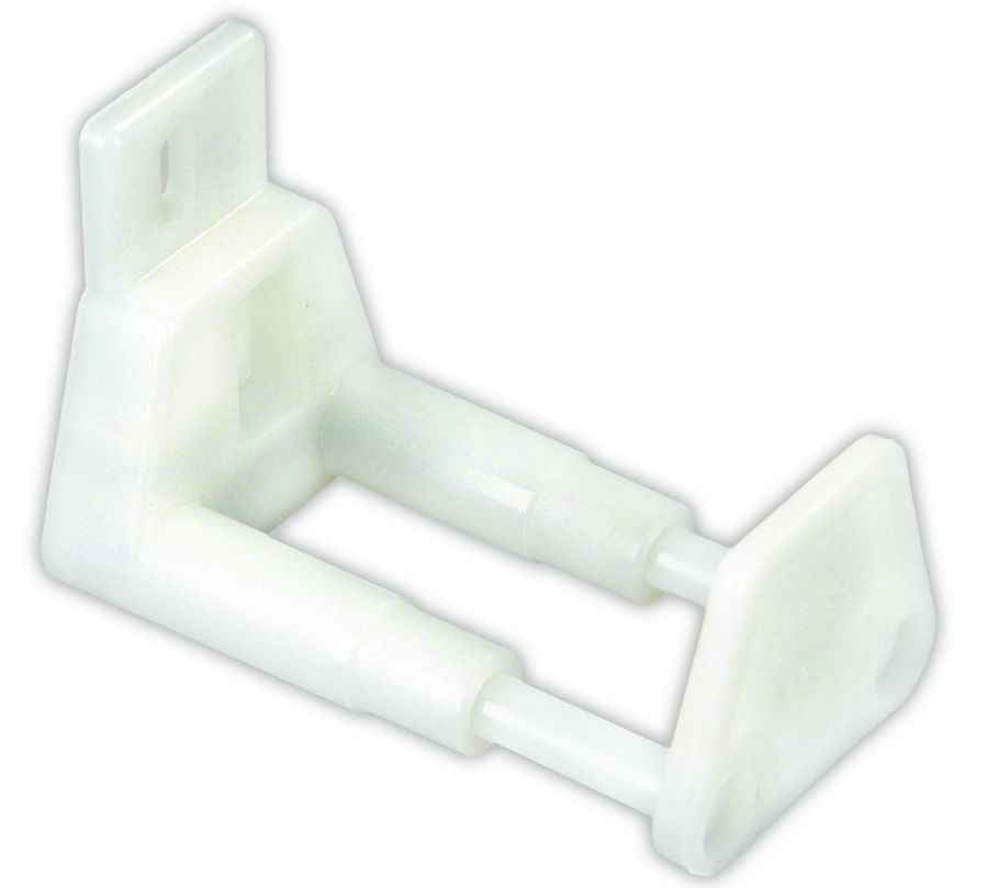 JR Products 20595 White Adjustable Sliding-Door Lower Guide