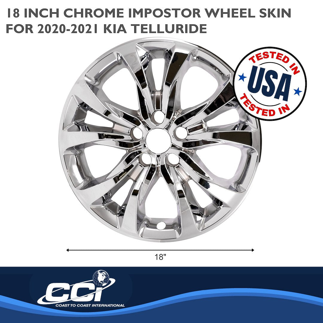 Coast To Coast IMP467X Telluride 18-Inch Chrome Skin Set - image 2