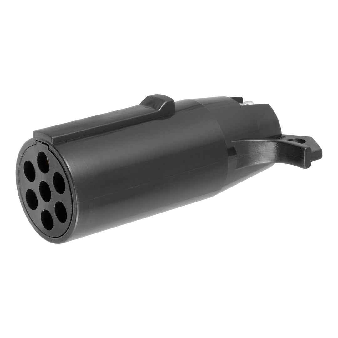 CURT 57041 Black 7-Round to 4-Flat Wiring Adapter