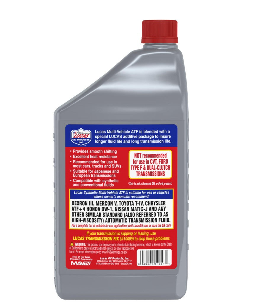 Lucas Oil 10418 Multi-Vehicle ATF