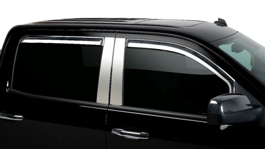 Putco 480027 Element Chrome Rain Visors