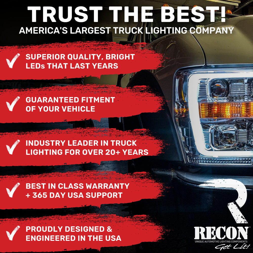 Recon 264399BK Super Duty LED Rear Lamp