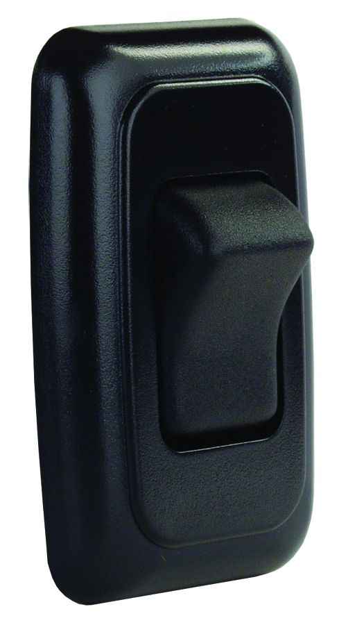 JR Products 12225 Black Single On/Off Wall Switch