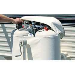 Adco Dual 30 lb Propane Tank Cover – Polar White – 2113