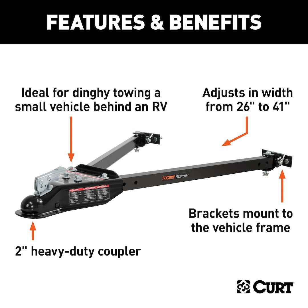 CURT Tow Bar - 2 in Ball Mount – 19745
