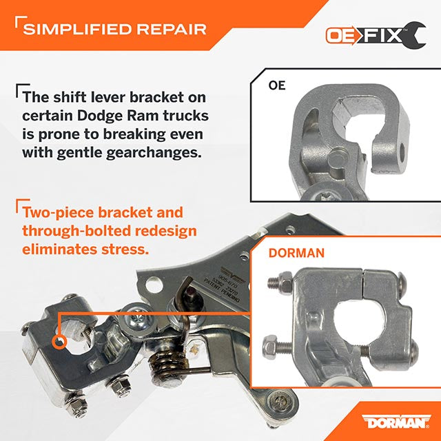 Dorman (OE Solutions) 905-671 OE FIX Column Shifter Cable Bracket - image 5