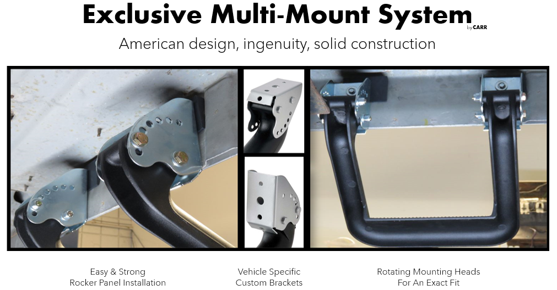 Carr 20-in Body-Mount Truck Step - Black – 124031