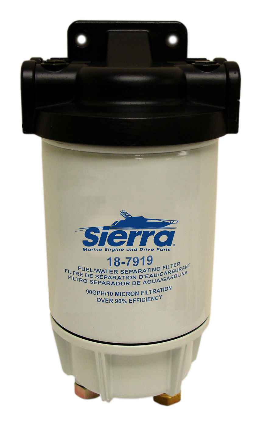 Sierra Marine 187951 1/4-Inch Aluminum Spin-On Fuel/Water Separator Kit