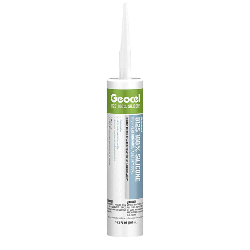 Geocel GC68111 8125 Clear Acetoxy Silicone Sealant, 10.3 oz