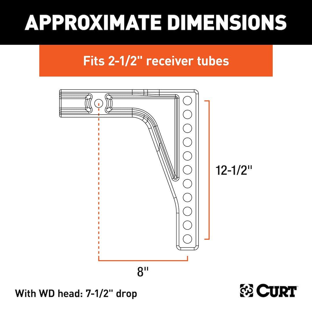 Curt 17132 Weight Distribution Hitch Shank - image 4
