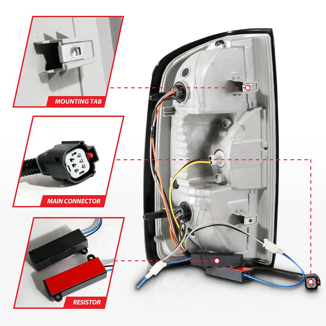 ANZO USA 311432 Colorado Clear LED Tail-Light Pair, Black - image 3