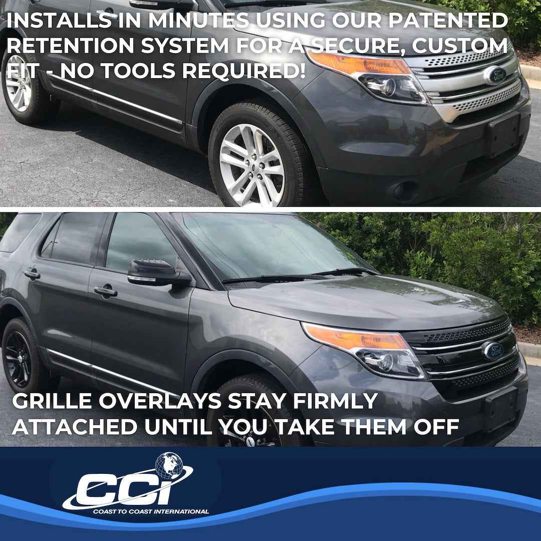 Coast To Coast GI91BLK Explorer Gloss-Black Grille Overlay