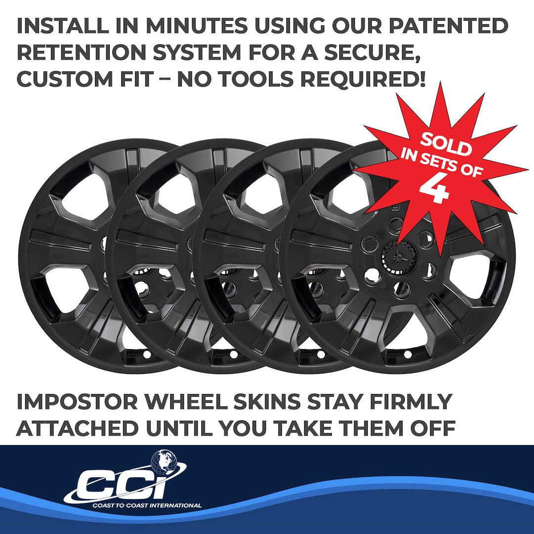 Coast To Coast IMP392BLK Silverado 18-Inch Black Skin Set - image 4