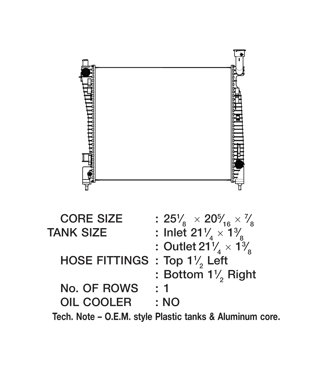 CSF 3543 Durango Replacement Radiator - image 2