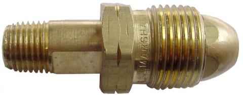 Marshall Excelsior ME318P Brass POL-to-1/4-Inch Propane Adapter