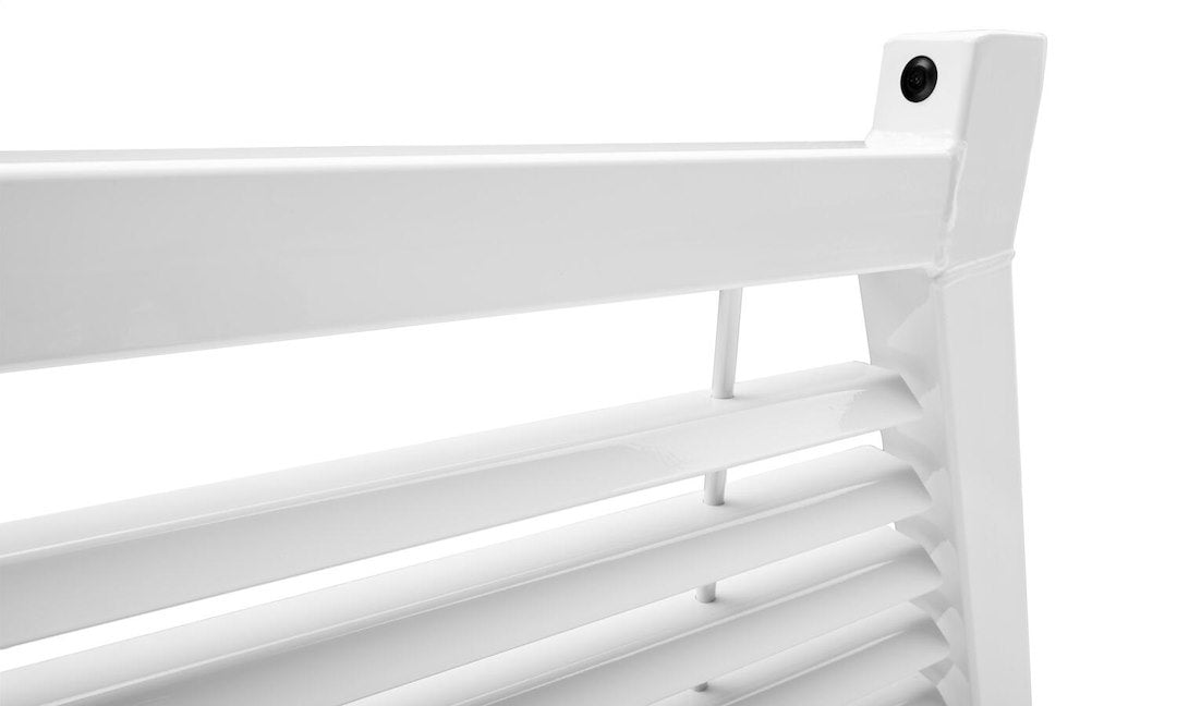 BackRack 12900W White Louvered Frame, Hardware Sold Separately - image 3
