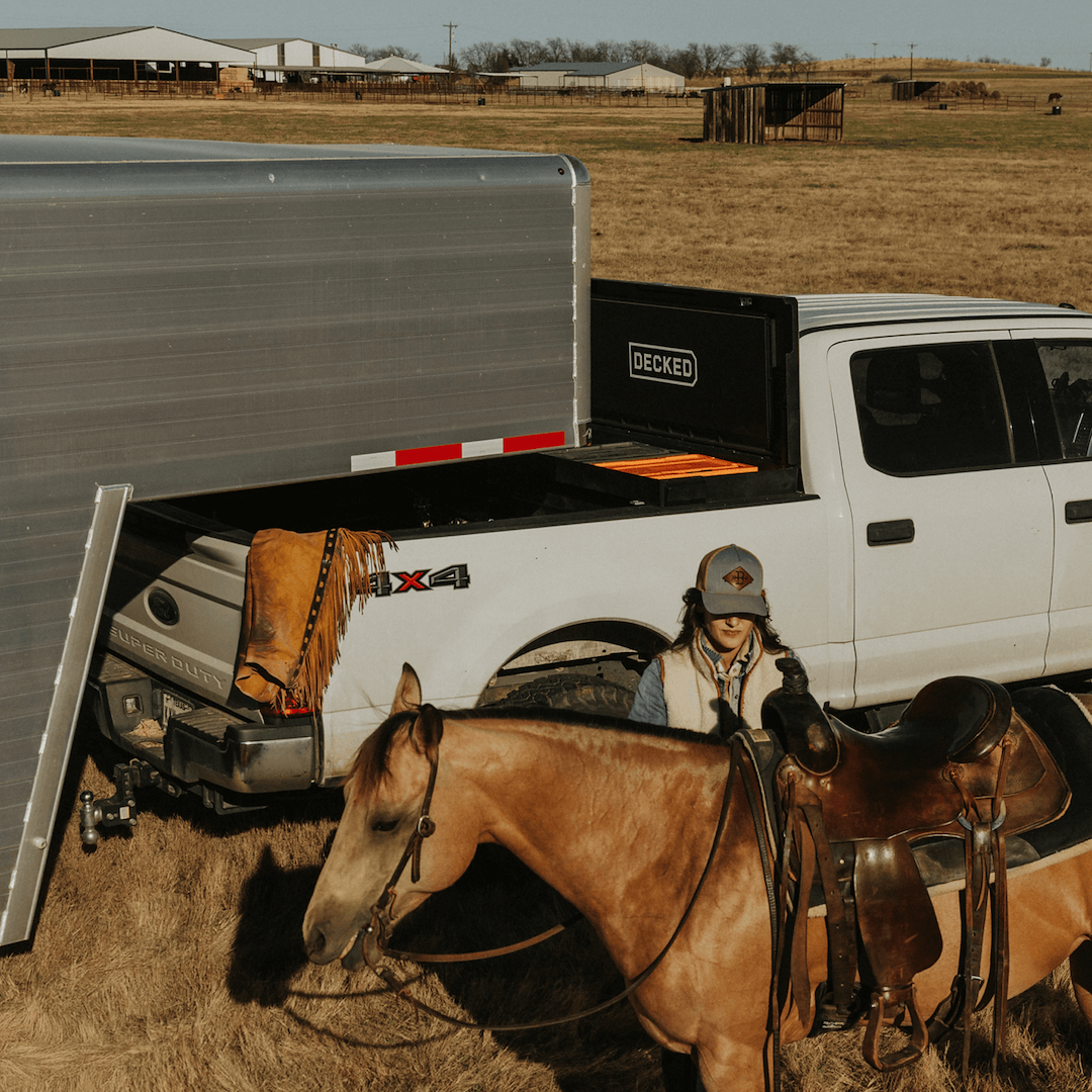 Decked Dtb2t22-Blk Locking Crossover Storage Box