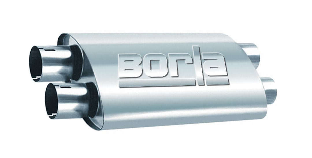 Borla 400286 Pro XS Oval Muffler with Dual Offset Ports