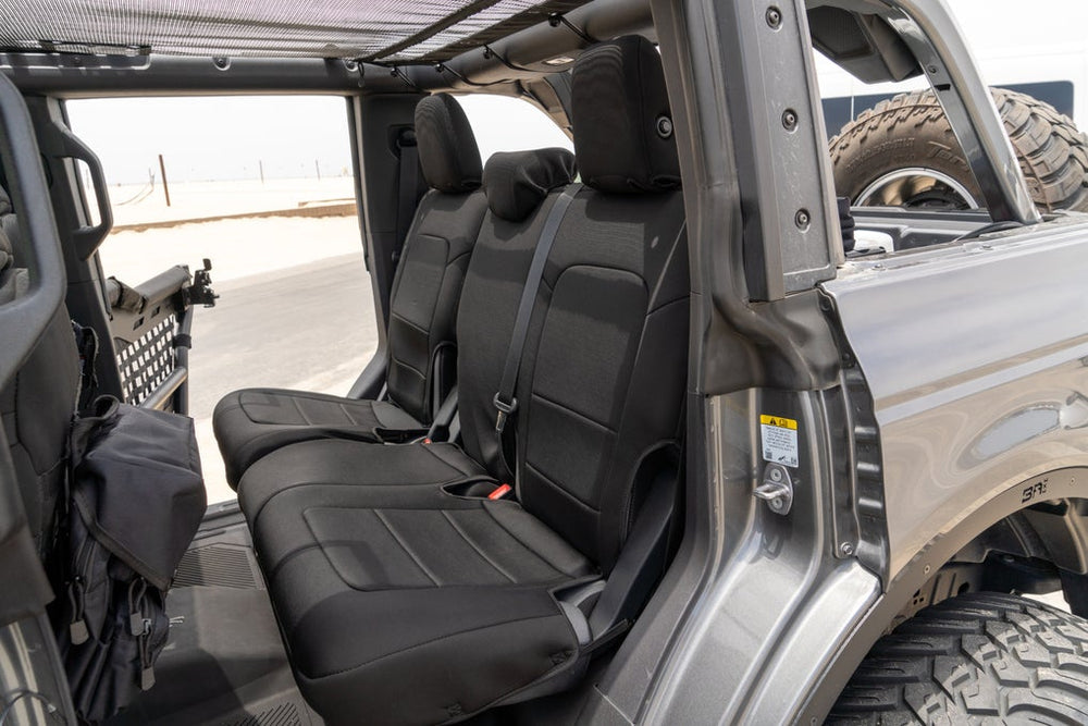 Body Armor 91011 Black Neoprene 60/40 Rear Bench Covers - image 2