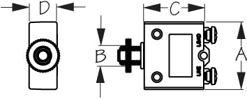 Sea Dog 830117 SD-13 Resettable Circuit Protector