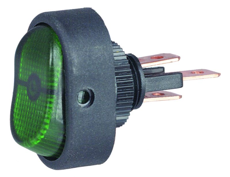 Hella H61920001 Green Rocker Control Switch