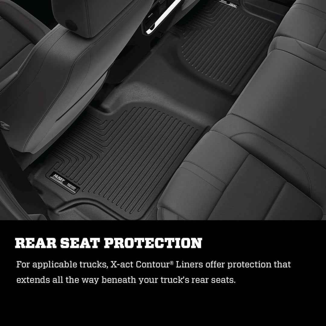 Husky Liners Molded Floor Liners - 2 Piece, Black – 53101