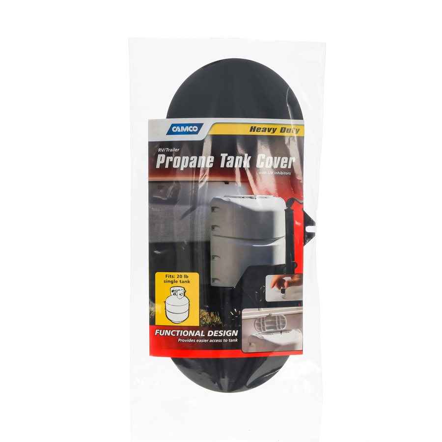 Camco Black Lid for Single 20-lb Propane Tank Cover – 40567