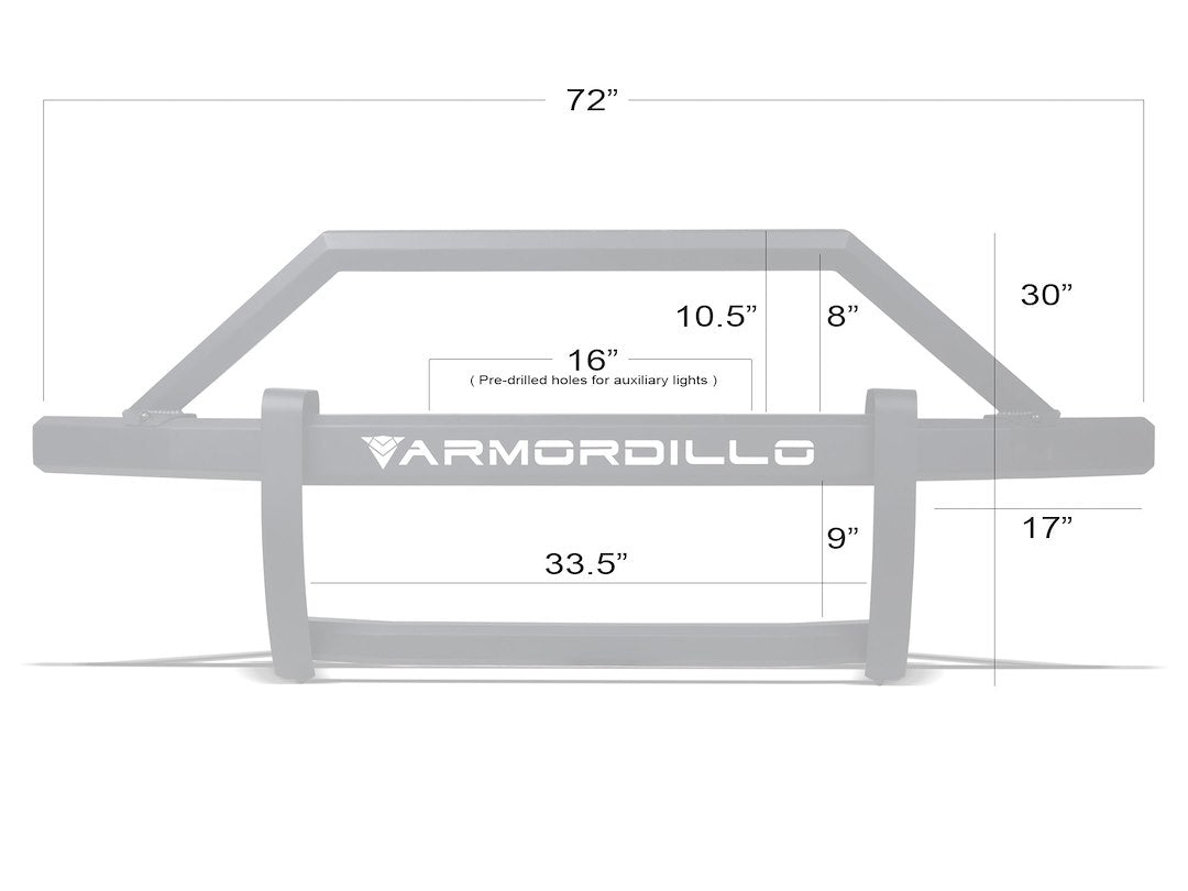 Armordillo 8704141 AR2 Modular Pre-Runner Guard, Black Steel - image 5