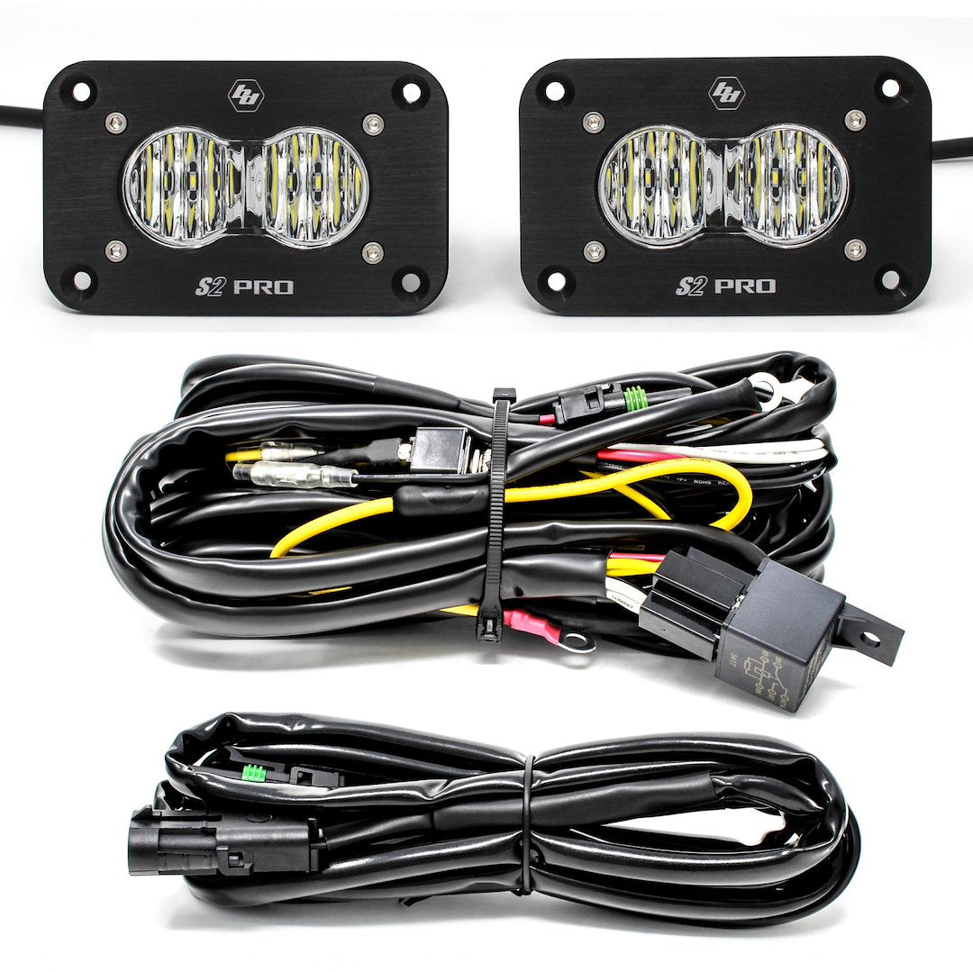 Baja Designs 487807 S2 Pro Flush Wide-Cornering Pair