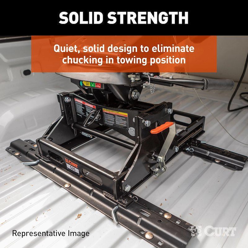CURT 16057 A25 25K Fifth Wheel Hitch with S25 Slider, OEM Puck System – image 9
