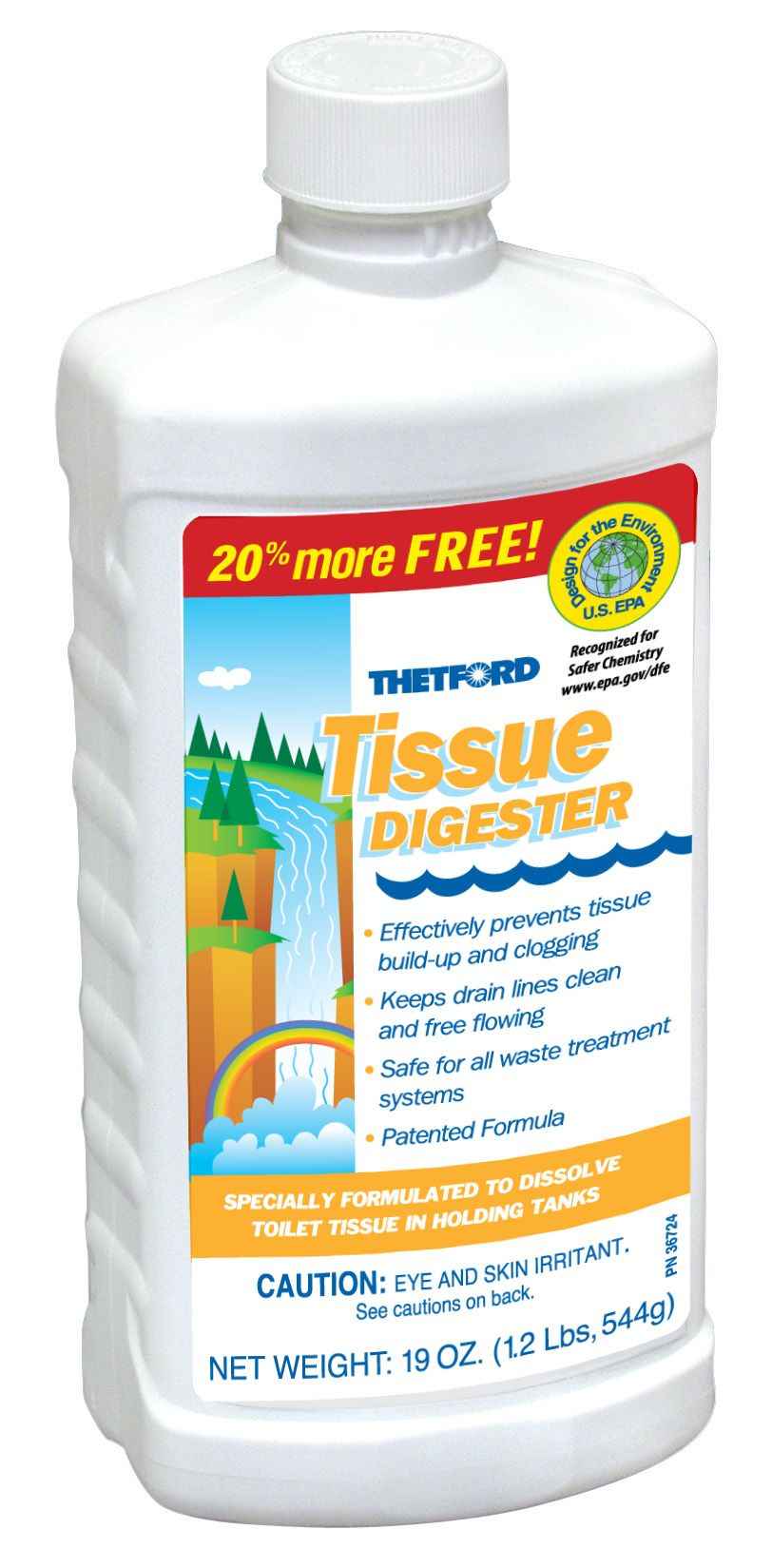 Thetford/ Norcold 50326 Unscented Black-Water Tissue Treatment, 19 oz