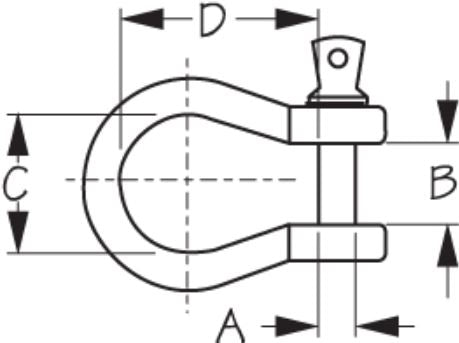 Sea Dog 147810-1 Boat Anchor Connection Shackle