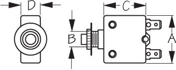 Sea Dog 420810-1 Thermal Circuit Protection Breaker
