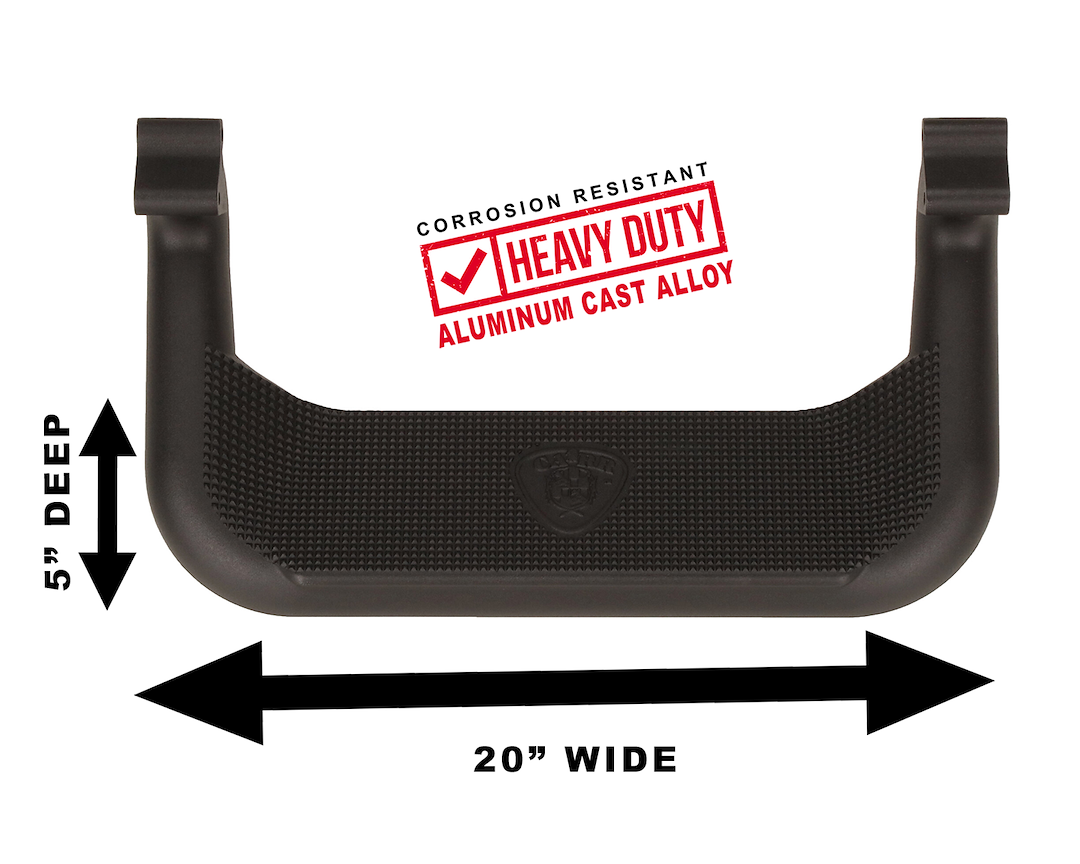 Carr 20-in Body-Mount Truck Step - Black – 124031