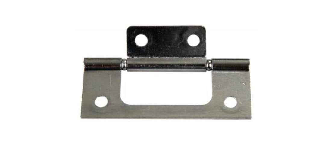 JR Products 70645 Chrome Flush Non-Mortise Bifold Hinge