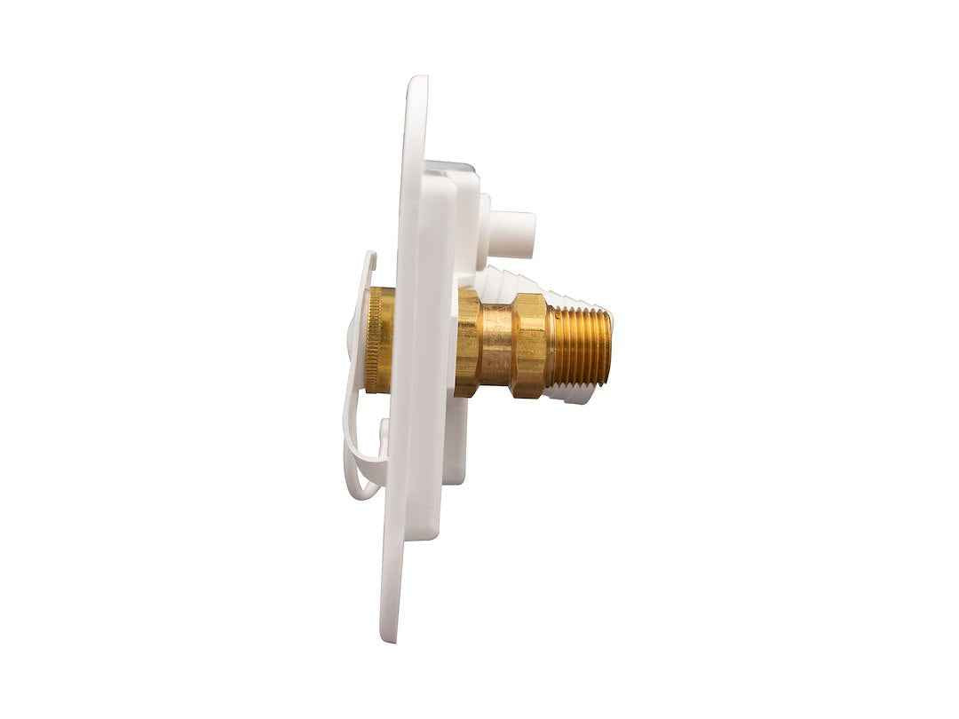 B&B Molders City/Gravity Inlet - Polar White, Brass Valve – 94224