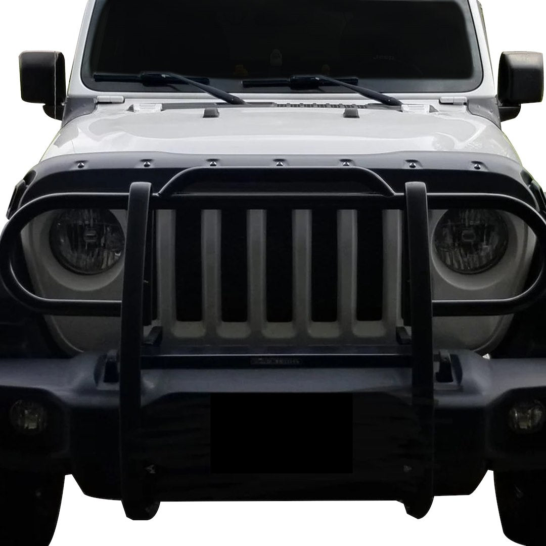 Black Horse Offroad 17JPJLMA Jeep Modular Black Steel Grille Protector - image 3