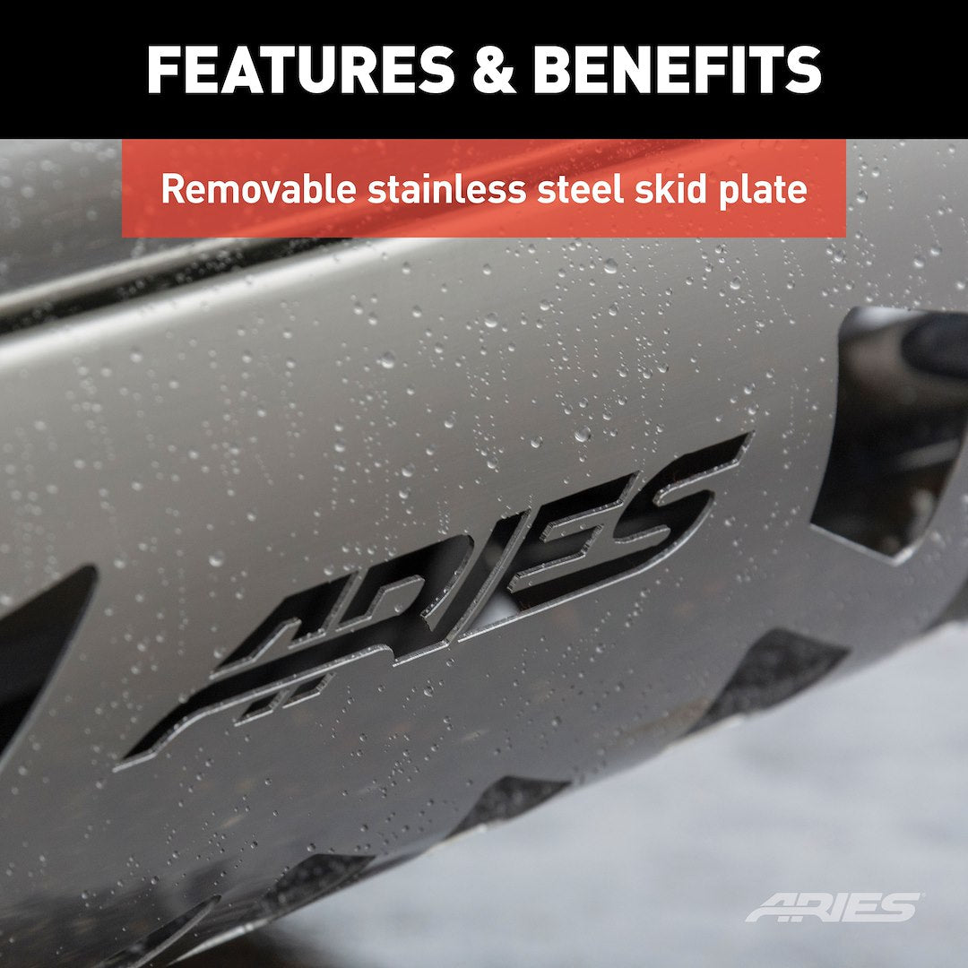 Aries 35-4017 Silverado/Sierra Polished 3-Inch Bull Bar - image 8