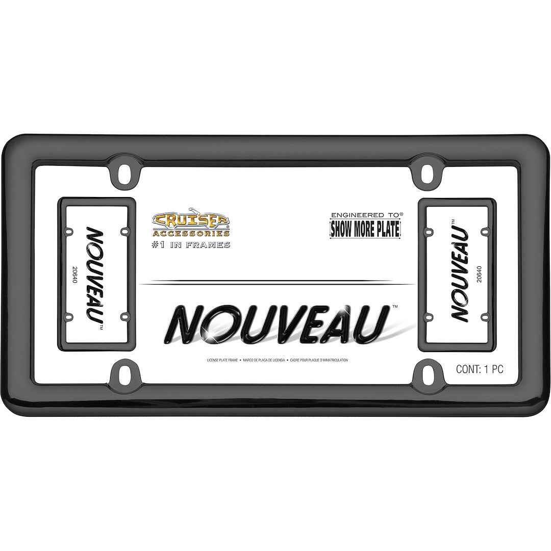 Cruiser 20640 Nouveau Matte Black 6-by-12-Inch Plate Frame
