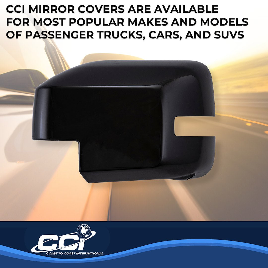 Coast To Coast MC67558RBK Gloss-Black Full Mirror Overlay Set - image 6