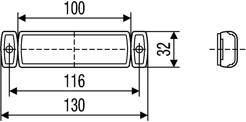 Hella 008645011 LED Side Marker Lamp