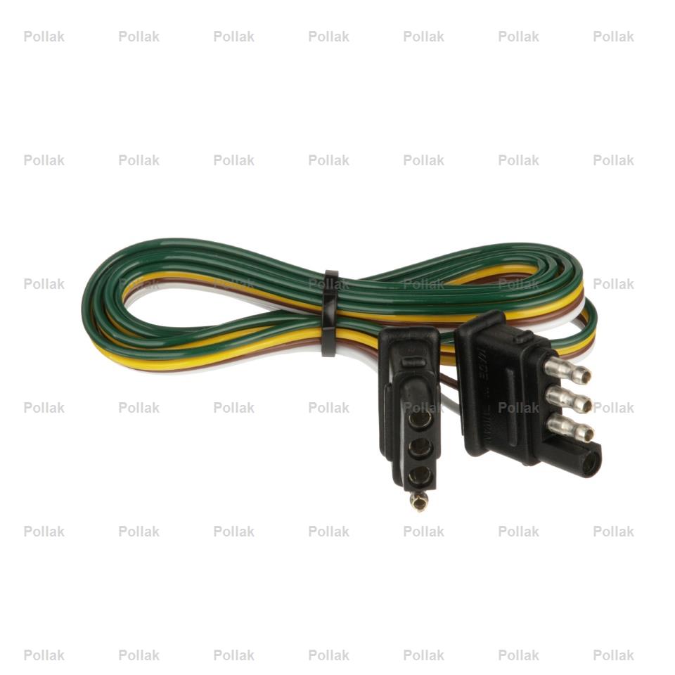 Pollak Semi-universal 4 Flat Trailer Wiring Connector (12413E)