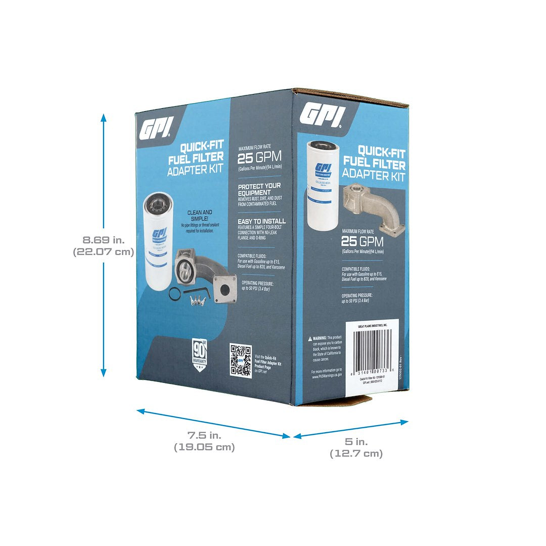 GPI 129500-01 Quick-Fit Pump Filter Package