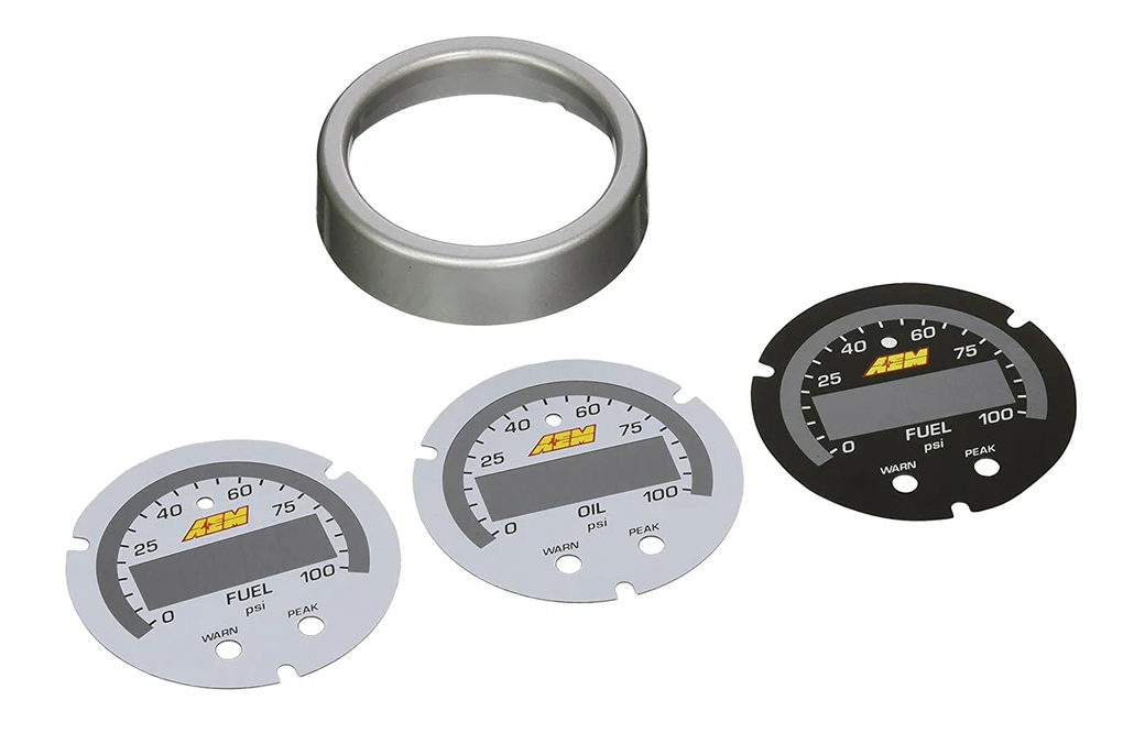 AEM Electronics 30-0301-ACC X-Series White Gauge Overlay Without Needle - image 2