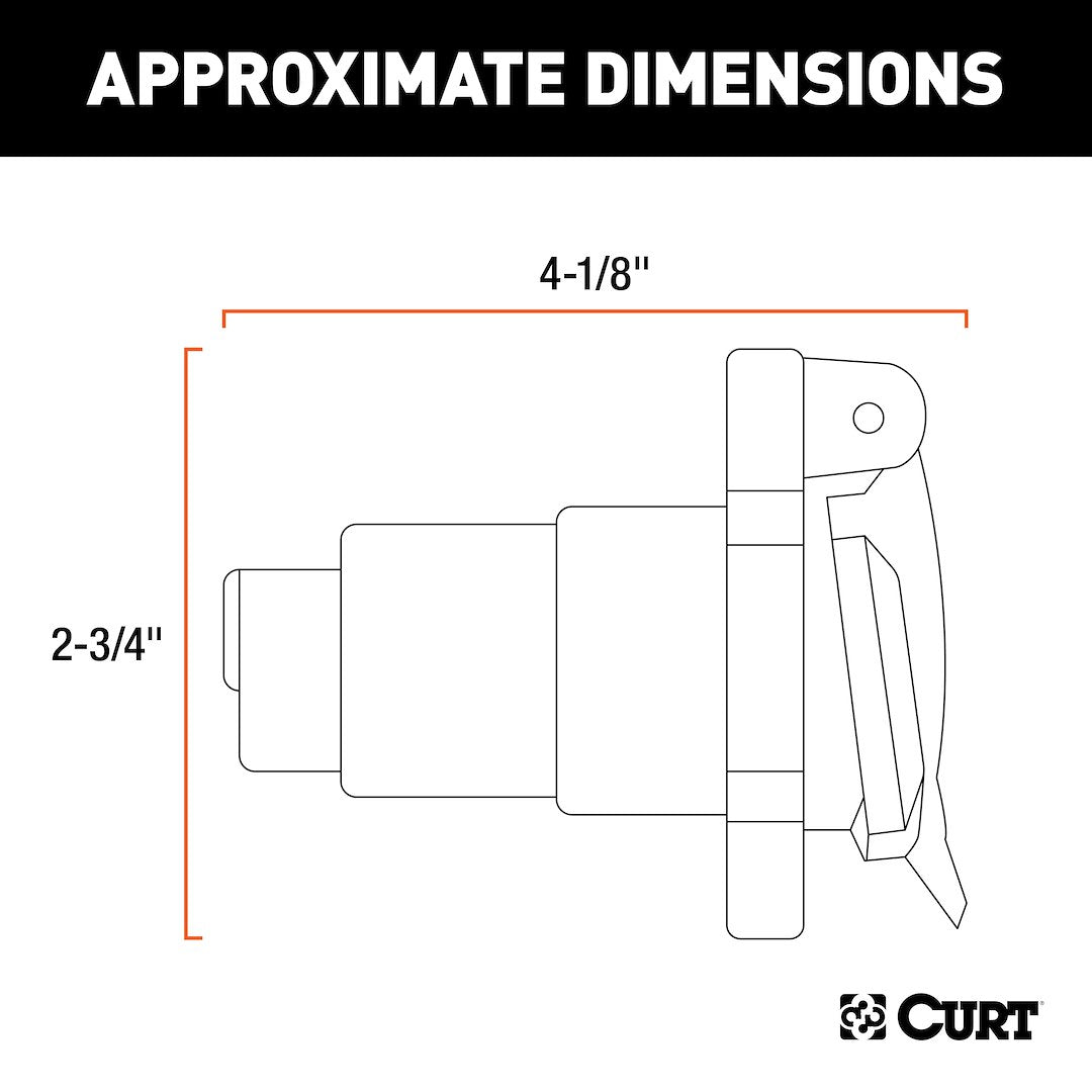 CURT Semi-universal 7 Blade Trailer Wiring Connector (58150)