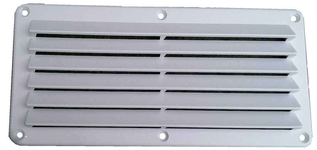 Heng's Industries White ABS Fixed-Louver Wall Vent, 5 x 10 Inches – DV510W