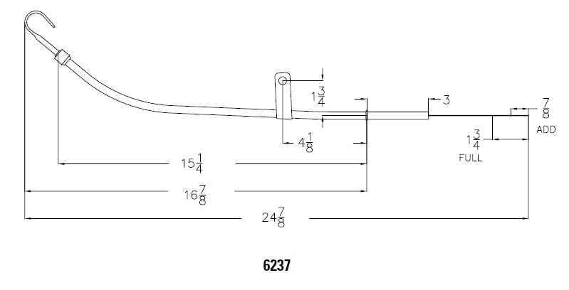 Mr. Gasket 6237 Engine Oil-Level Dipstick
