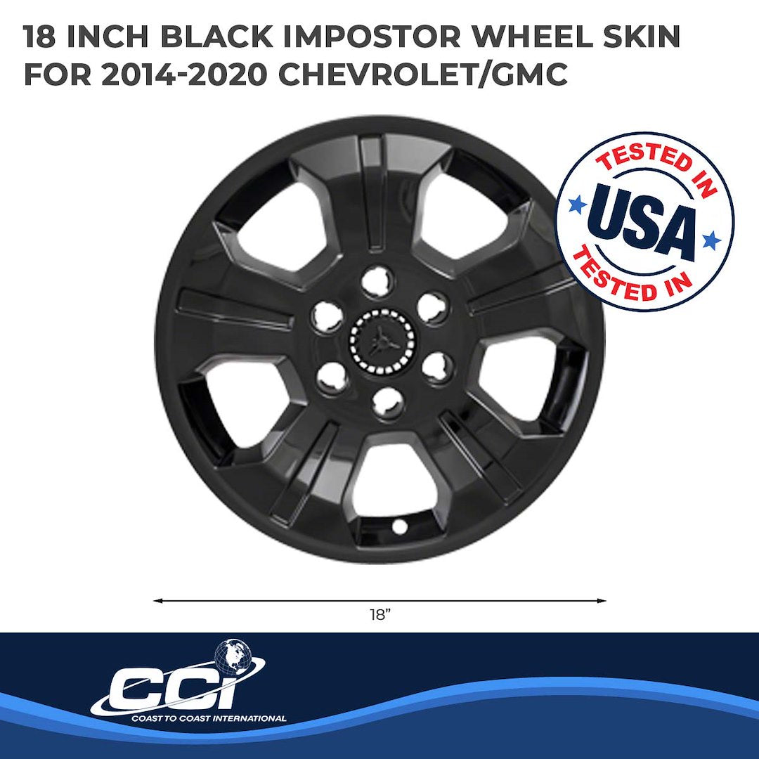 Coast To Coast IMP392BLK Silverado 18-Inch Black Skin Set - image 2