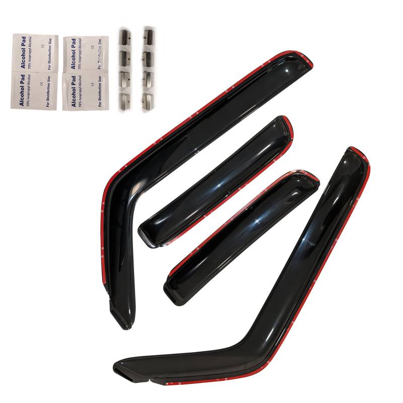 Black Horse Offroad 1494276IN Ridgeline 3-mm Smoked Acrylic Window Visors - image 2